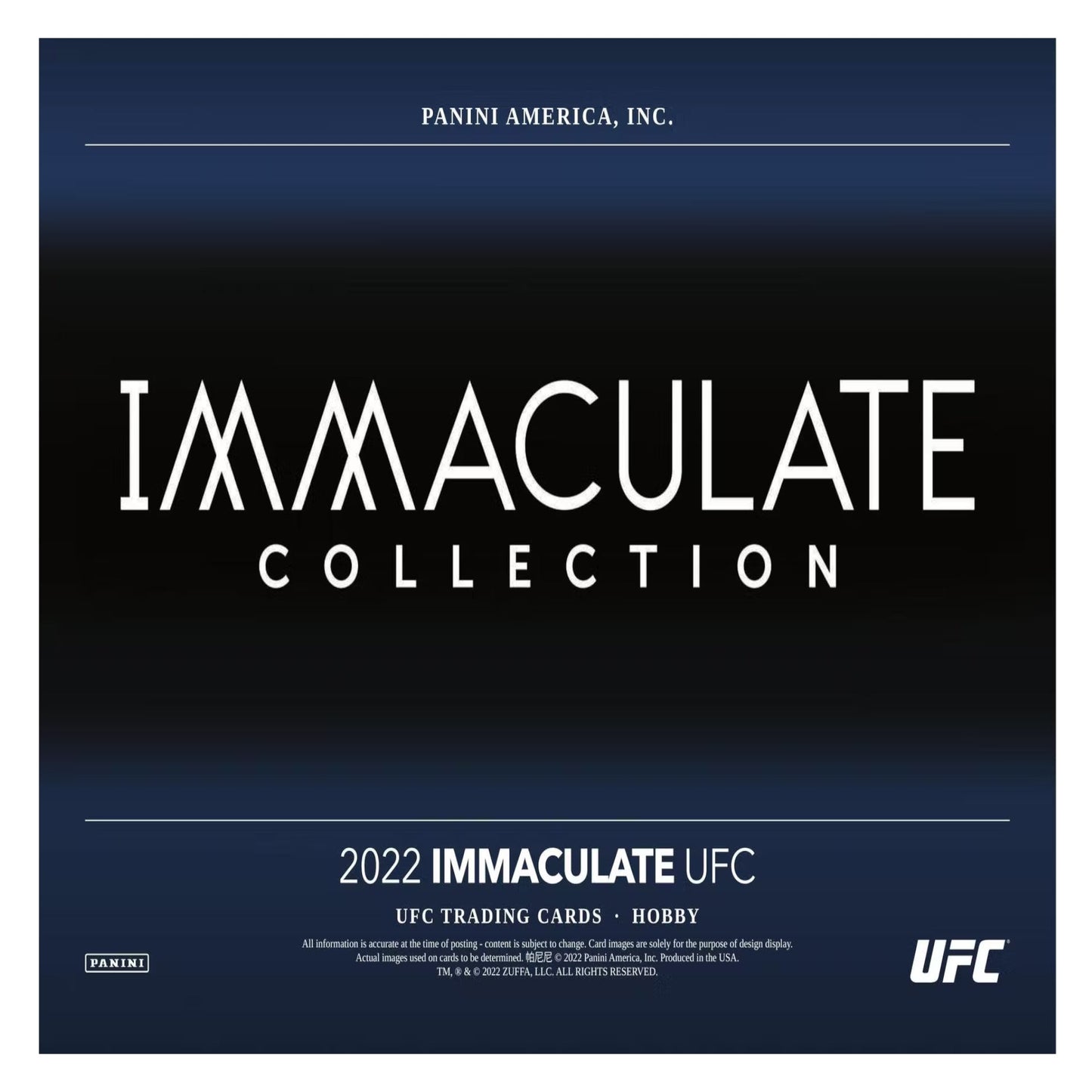 2022 Panini Immaculate UFC Hobby Box