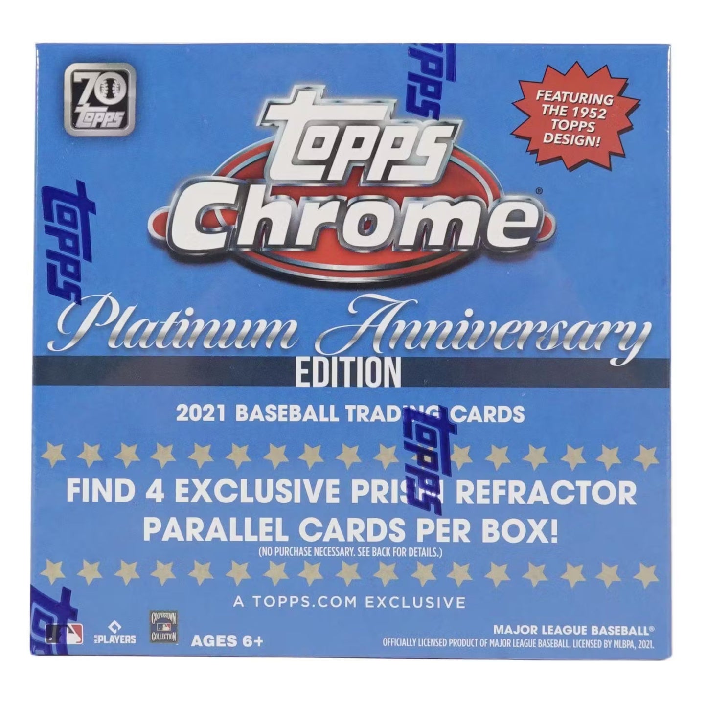 2021 Topps Chrome Platinum Anniversary Baseball Mega Box (Blue)