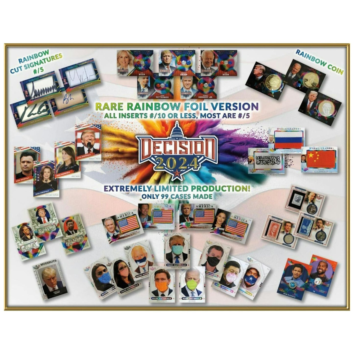 2024 Leaf Decision Rainbow Foil Version Hobby Box