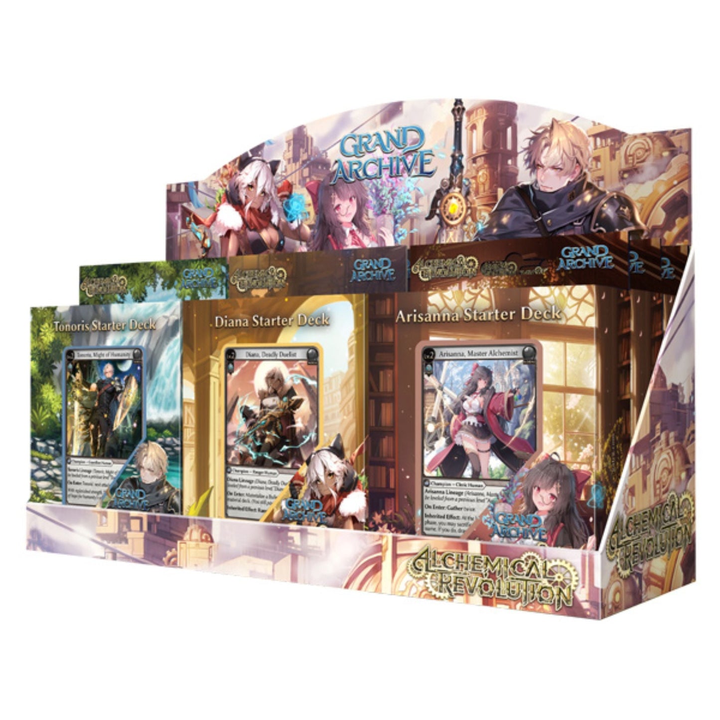 Grand Archive Alchemical Revolution Starter Deck Display (9 Decks)