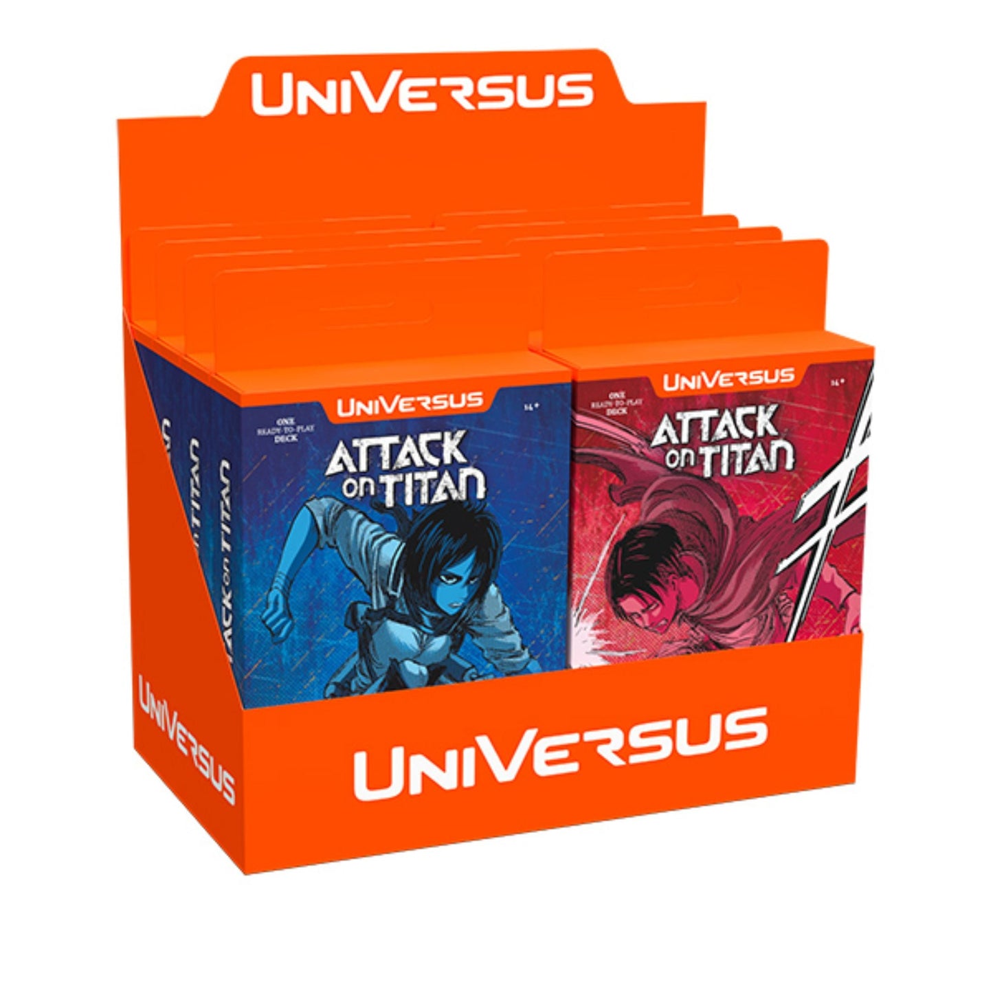 UniVersus Attack on Titan Battle For Humanity Clash Deck Display (8 Decks)
