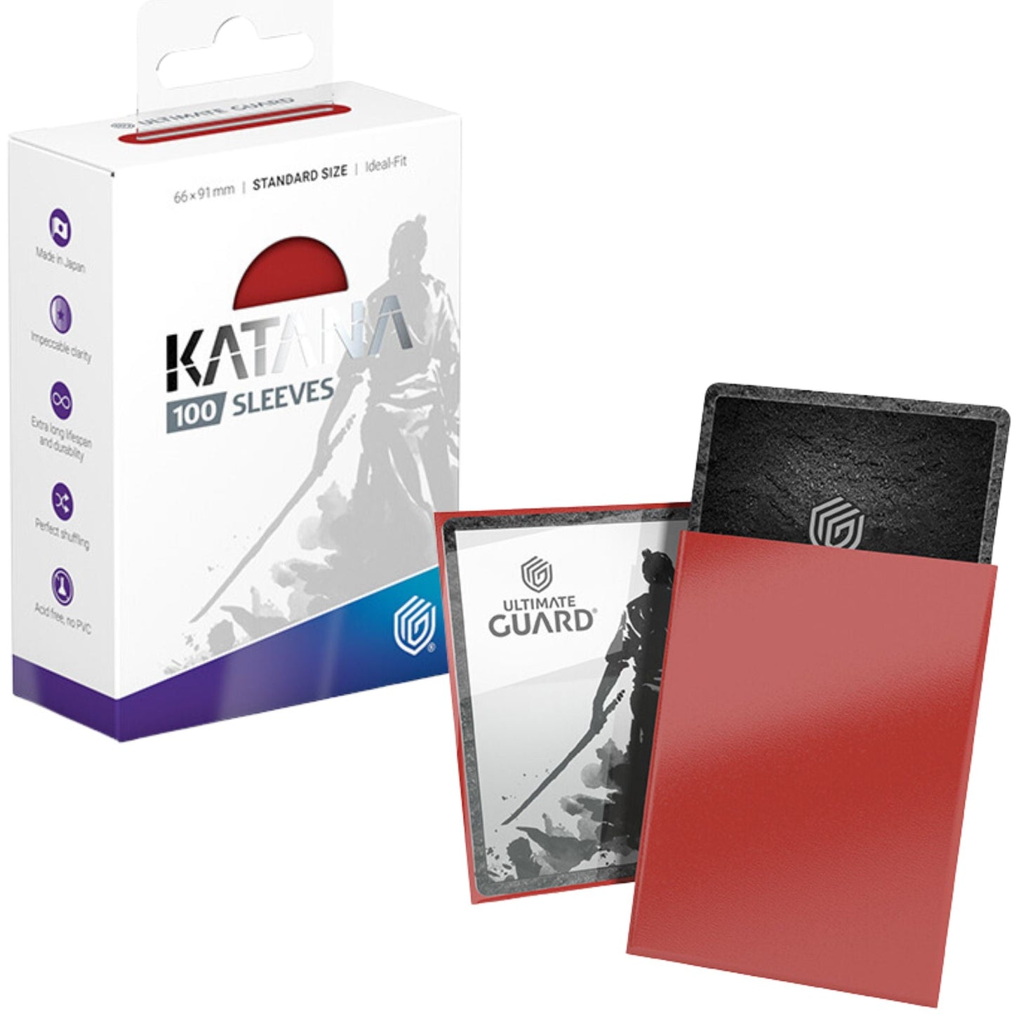 Ultimate Guard Sleeves Katana Standard Size Rising Sun