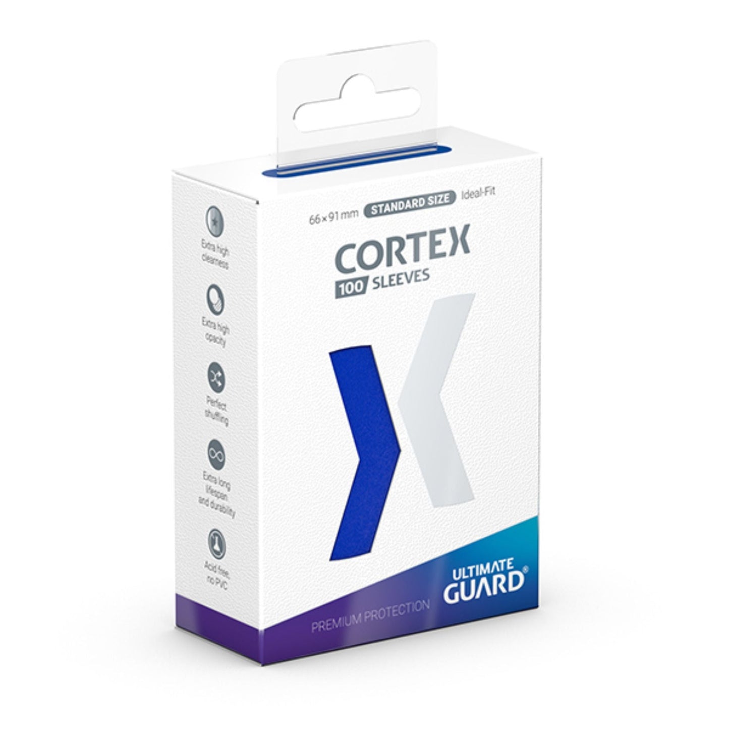 Ultimate Guard Cortex Standard Sleeve Blue Glossy