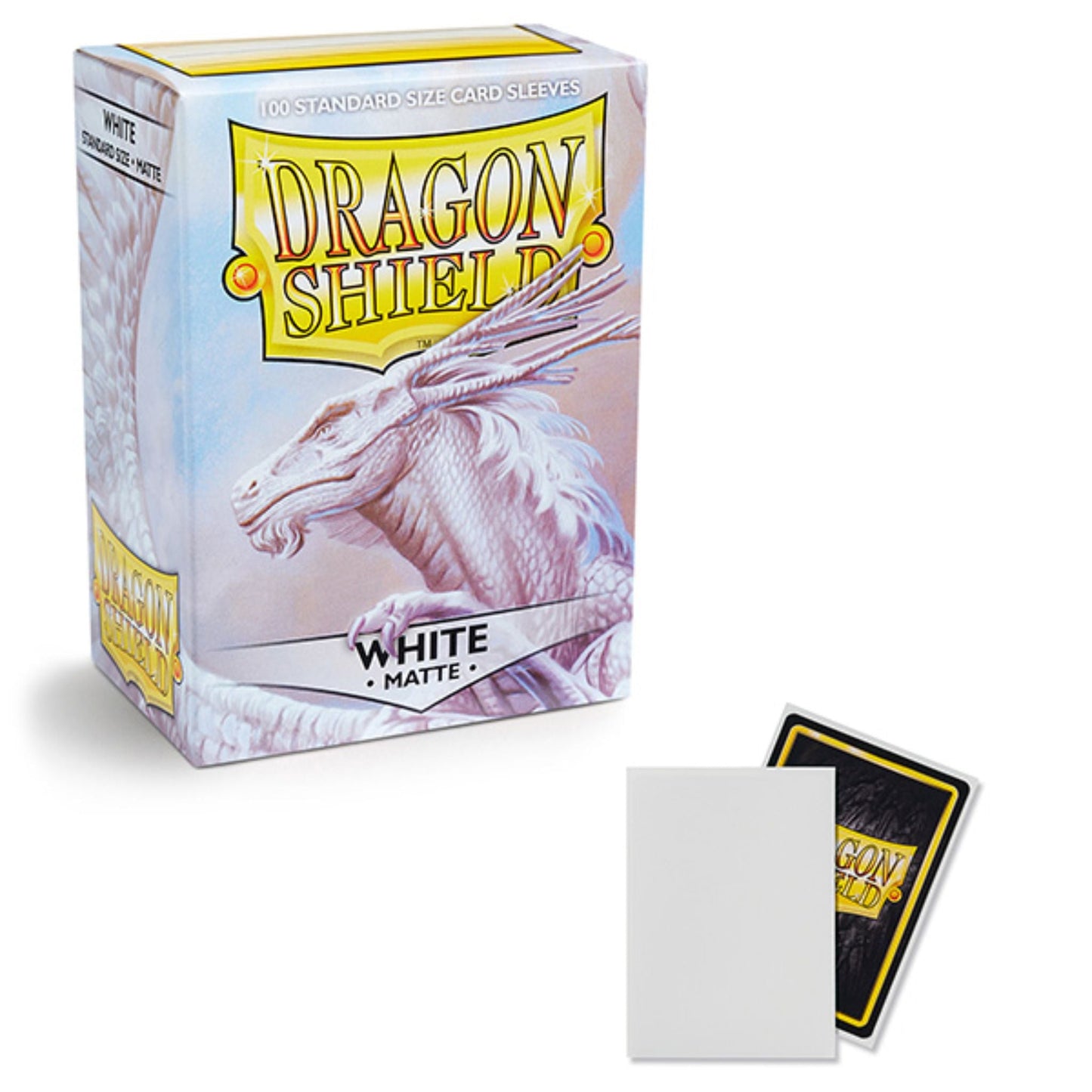 Dragon Shield Standard Matte White Sleeves