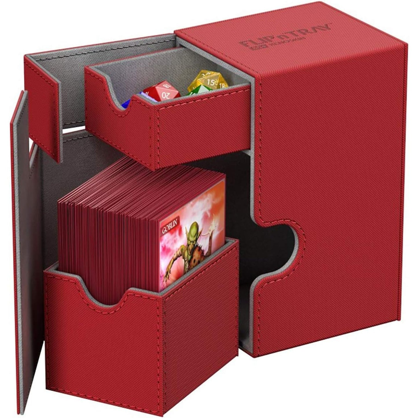 Ultimate Guard Flip n Tray 80+ Red/Grey