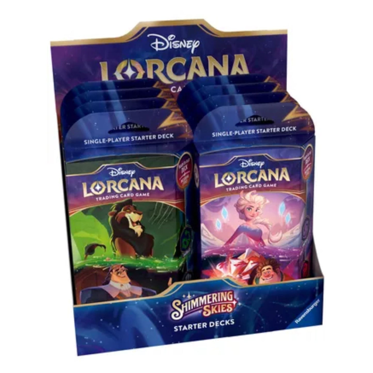 Disney Lorcana Shimmering Skies Starter Display (8 Decks)
