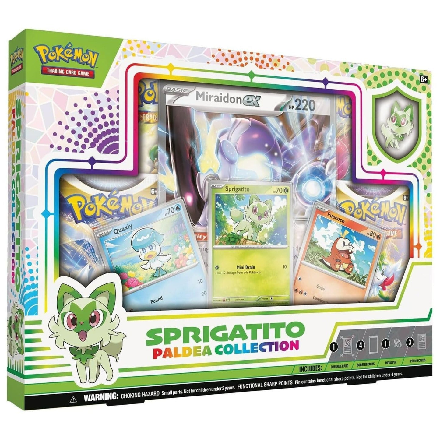 Pokemon Paldea Collection Sprigatito / Miraidon Ex