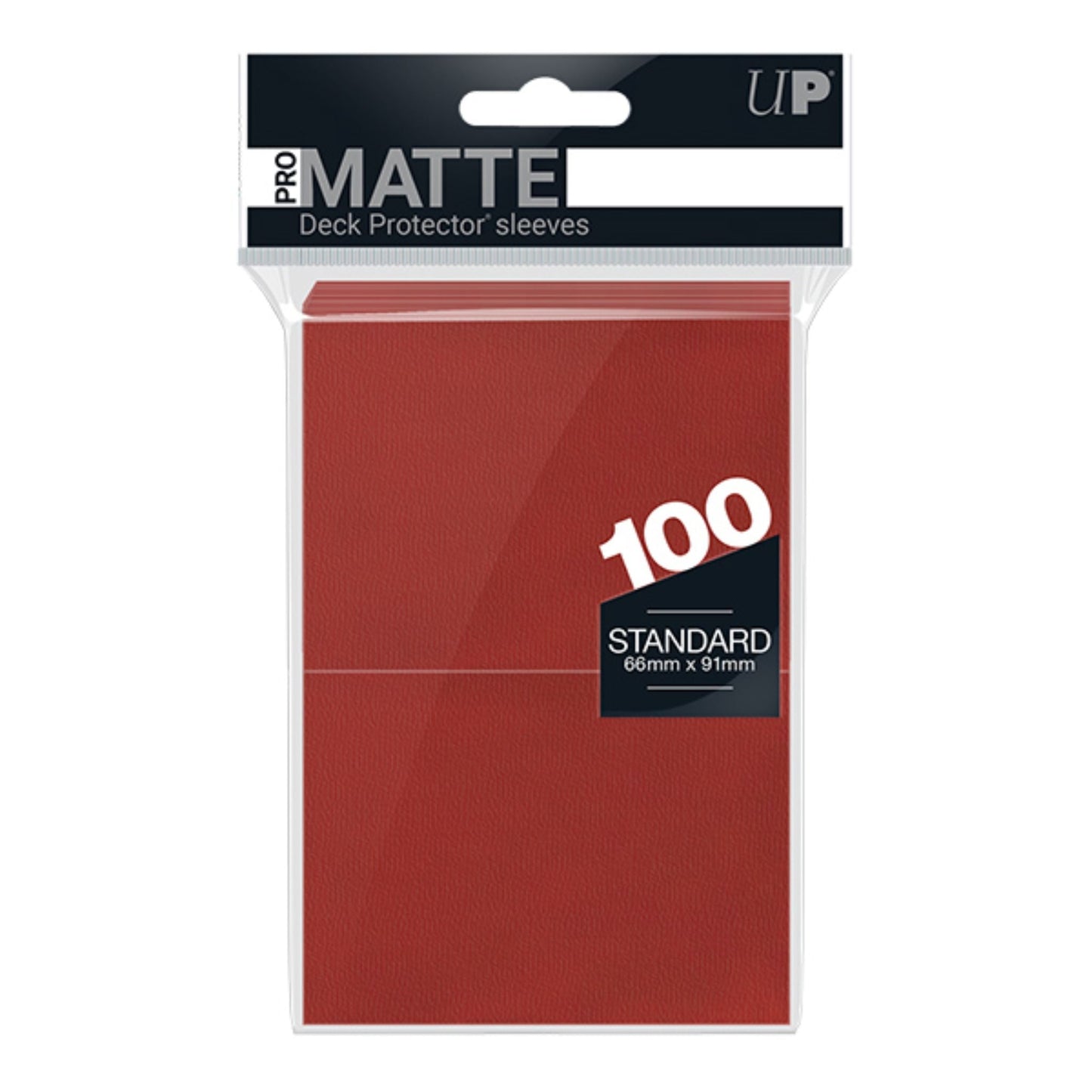 Ultra Pro Matte Solid Red Deck Protectors