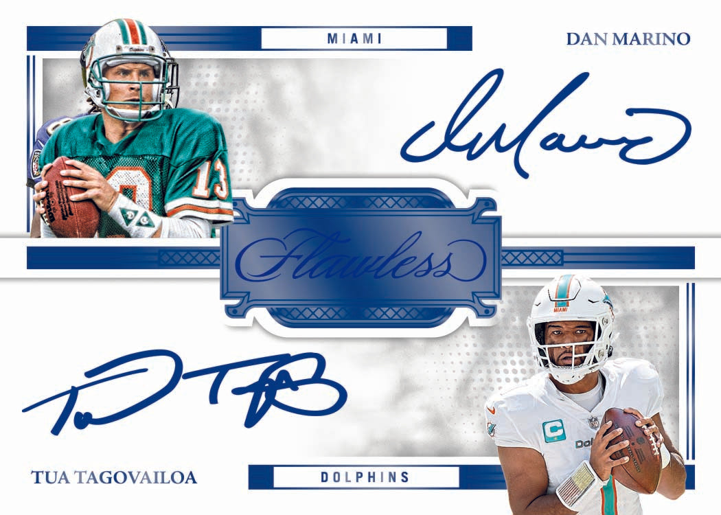 2022 Panini Flawless Football Hobby Box-Tua_Tagovailoa-Dan_Marino