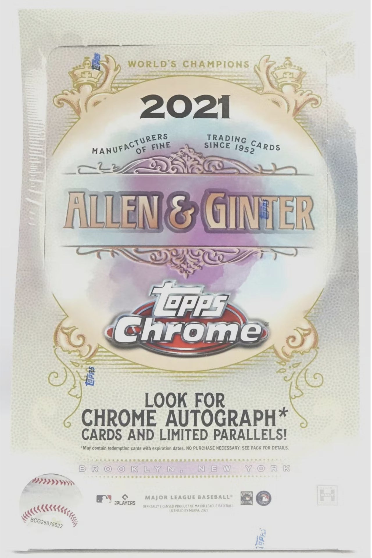 2021 Topps Allen & Ginter Chrome Baseball Hobby Box