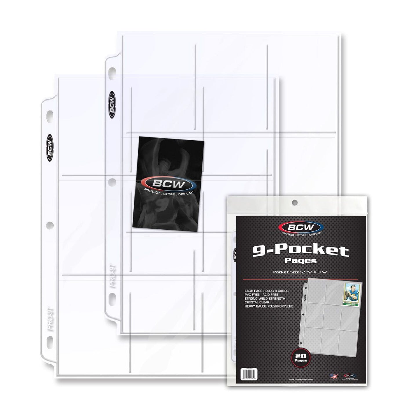 BCW Pro 9-Pocket Page (20ct Pack)