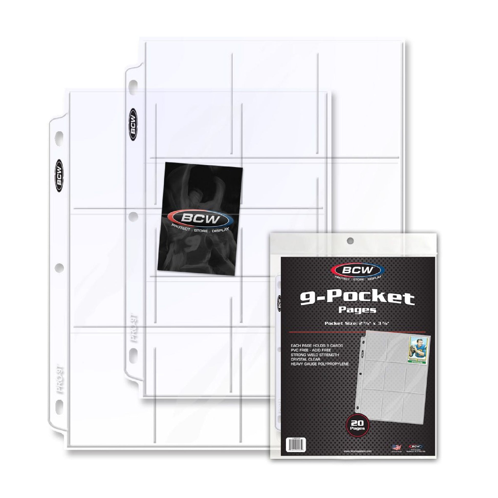 BCW Pro 9-Pocket Page (20ct Pack)