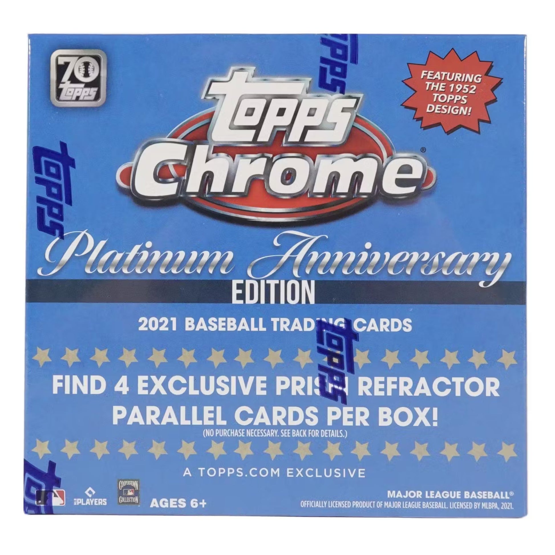 2021 Topps Chrome Platinum Anniversary Baseball Mega Box (Blue)