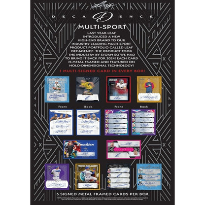 2024 Leaf Decadence Multi-Sport Hobby Box