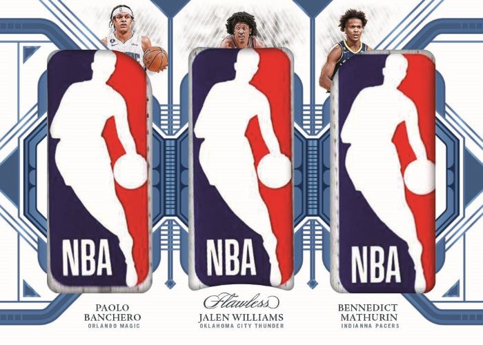 2022/23 Panini Flawless Basketball Cards-Paolo Banchero_Jalen Williams_Bennedict Mathurin