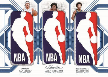 2022/23 Panini Flawless Basketball Cards-Paolo Banchero_Jalen Williams_Bennedict Mathurin