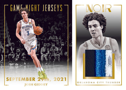 2022/23 Panini Noir Basketball Hobby Box-Josh Giddey