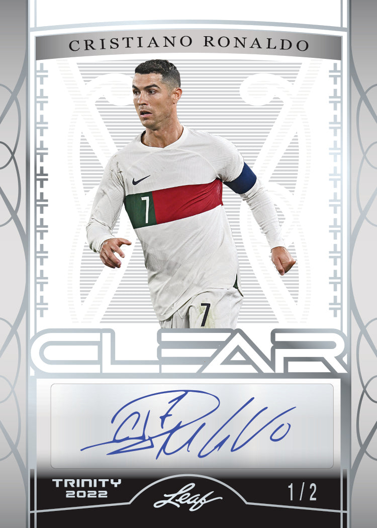 2022 Leaf Trinity Soccer Cards_Cristiano Ronaldo Auto_Clear