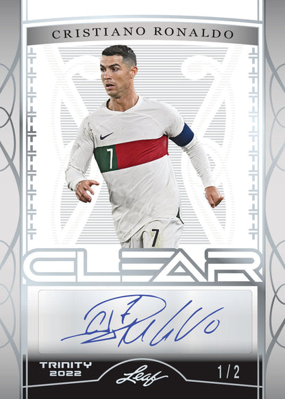 2022 Leaf Trinity Soccer Cards_Cristiano Ronaldo Auto_Clear