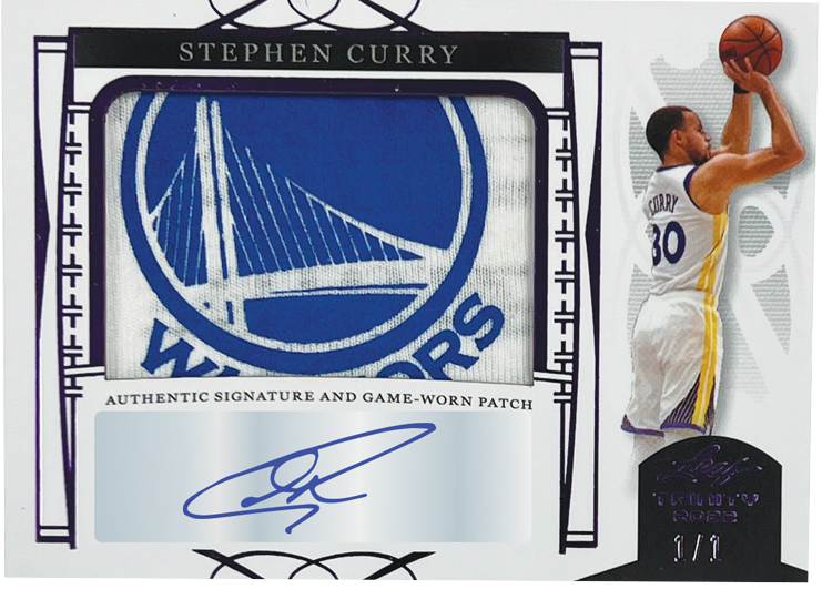 2022 Leaf Trinity Soccer Cards-Stephen Curry Auto