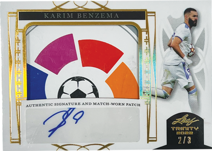 2022 Leaf Trinity Soccer Cards-Karim Benzema Auto