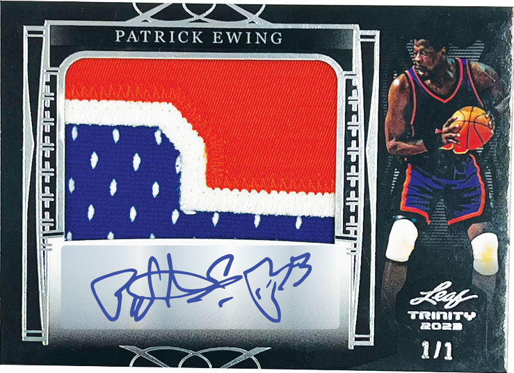 2022 Leaf Trinity Soccer Cards-Patrick Ewing Auto