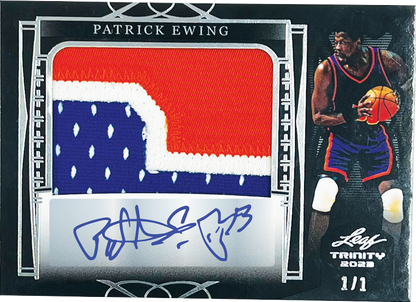 2022 Leaf Trinity Soccer Cards-Patrick Ewing Auto