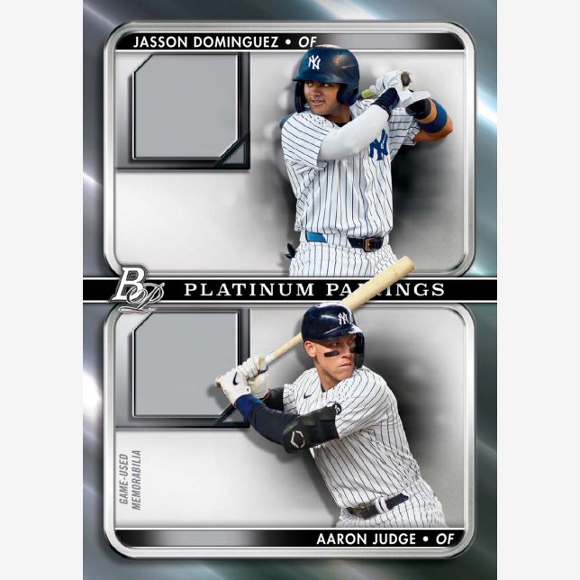 2022 Bowman Platinum Baseball Mega Box-Jasson Dominguez_Aaron Judge