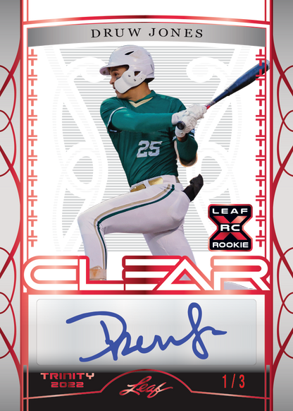 2022 Leaf Trinity Baseball Hobby Box-Druw Jones