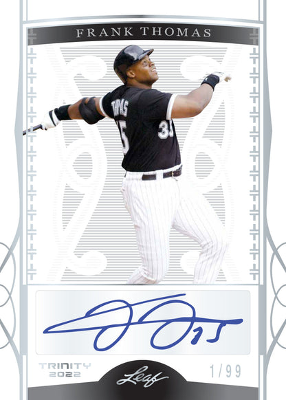 2022 Leaf Trinity Baseball Hobby Box-Frank Thomas