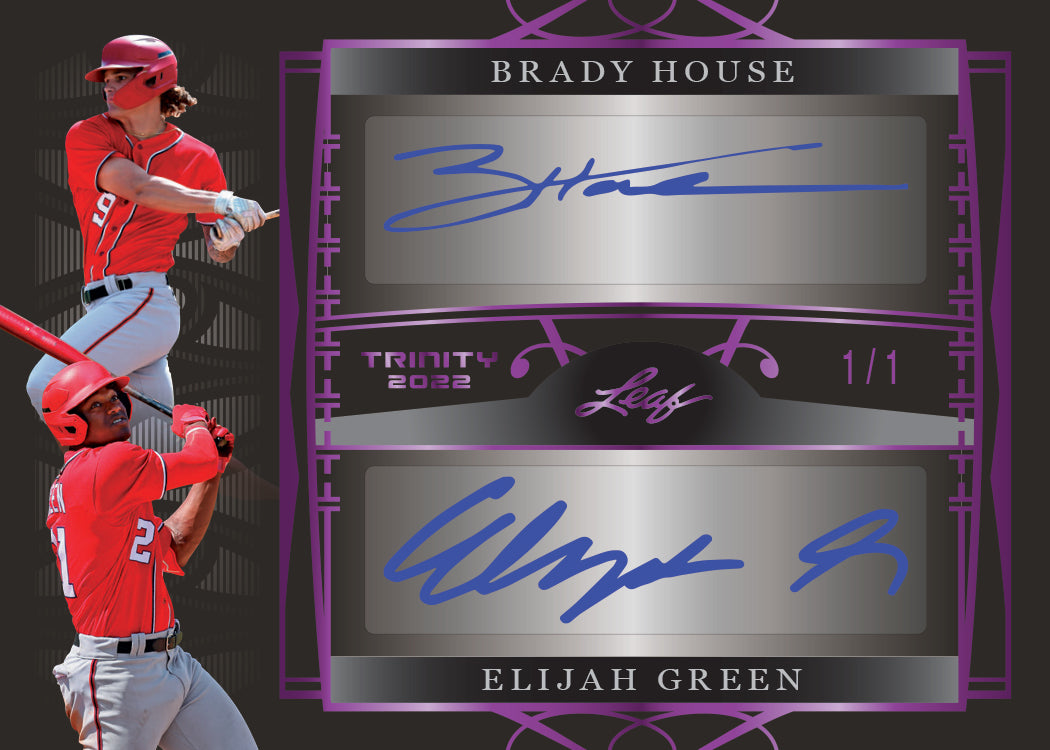 2022 Leaf Trinity Baseball Hobby Box-House_Green