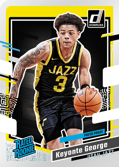 2023/24 Panini Donruss Basketball Cards-Keyonte George_Rated Rookie