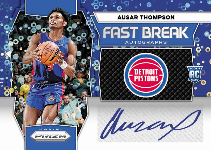 2023/24 Panini Prizm Basketball Fast Break Cards-Ausar Thompson Auto