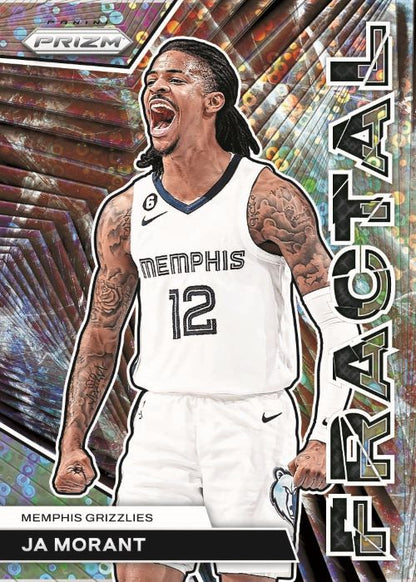 2023/24 Panini Prizm Basketball Fast Break Cards-Ja Morant-Fractal