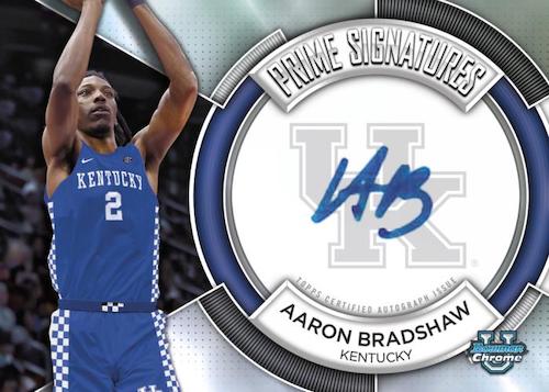 2023/24 Bowman Chrome University Basketball -Aaron Bradshaw Auto_Prime Signatures