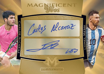 2023 Leaf Magnificence Sports Cards - Carlos Alcaraz_Lionel Messi