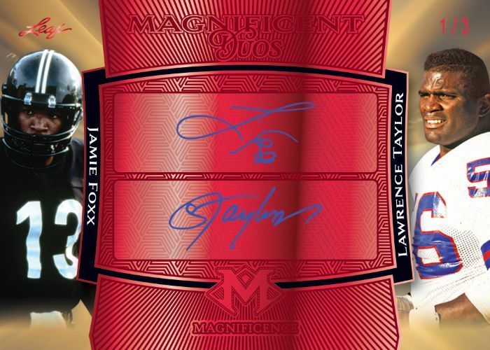 2023 Leaf Magnificence Sports Cards - Jamie Foxx_Lawrence Taylor