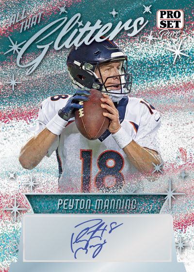 2023 Leaf Pro Set Pure Football Cards-Peyton Manning-Blue