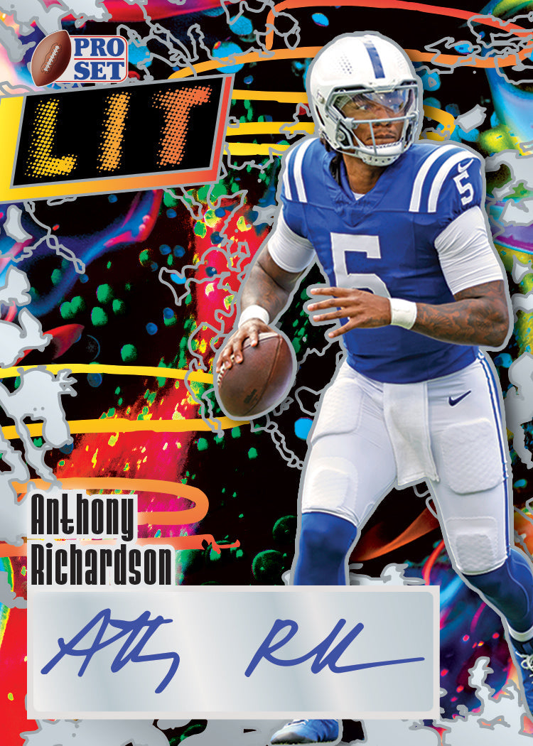 2023 Leaf Pro Set Metal Football Cards-Anthony Richardson_LIT
