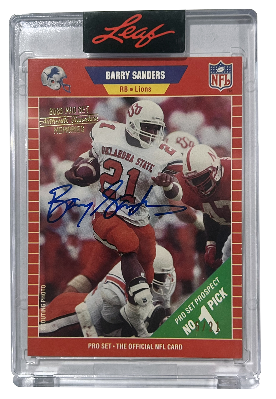 2023 Leaf Pro Set Metal Football Cards-Barry-Sanders_Buyback