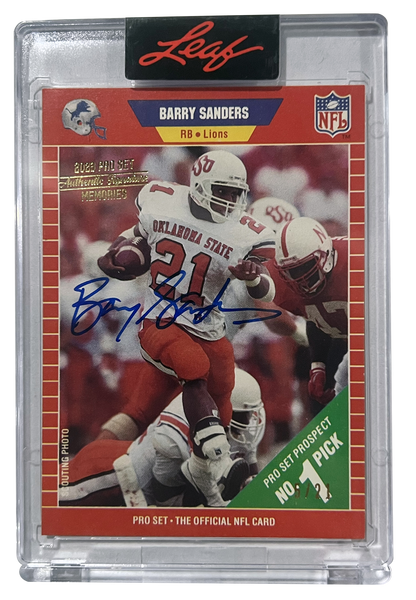 2023 Leaf Pro Set Metal Football Cards-Barry-Sanders_Buyback
