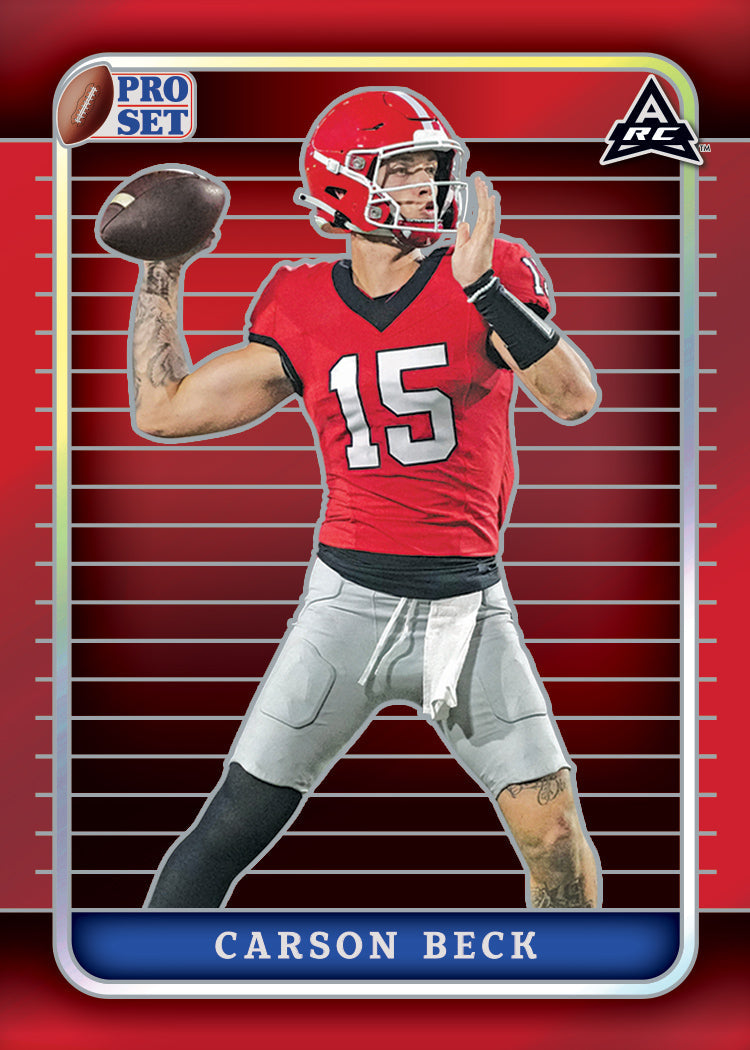 2023 Leaf Pro Set Metal Football Cards-Carson Beck