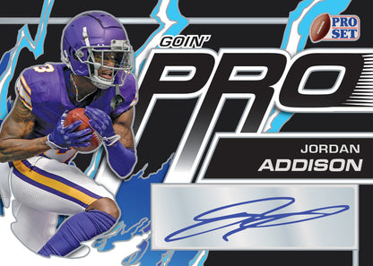2023 Leaf Pro Set Metal Football Cards-Jordan Addison_Going Pro