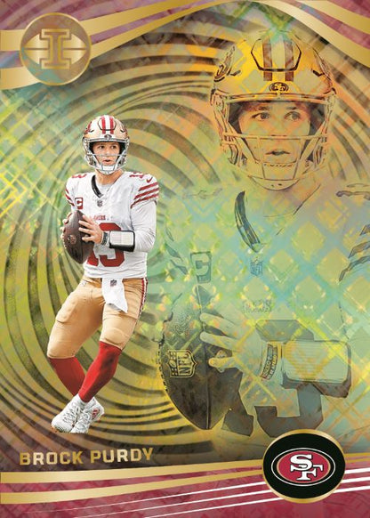 2023 Panini Illusions Football Cards - Brock Purdy Yellow Diamond