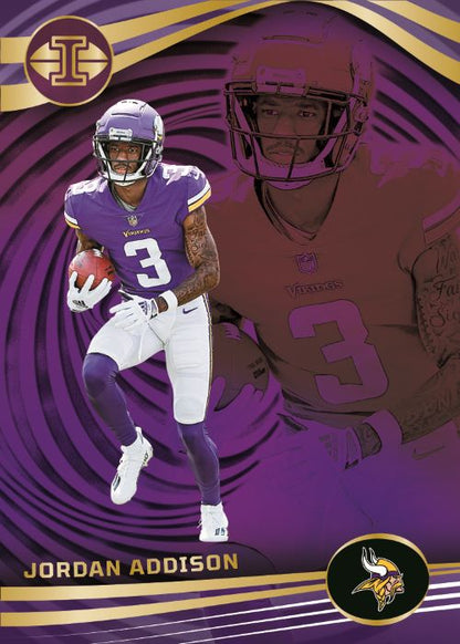2023 Panini Illusions Football Cards - Jordan Addison - Purple