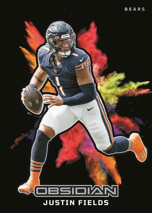 2023 Panini Obsidian Football Cards-Justin Fields Colorblast