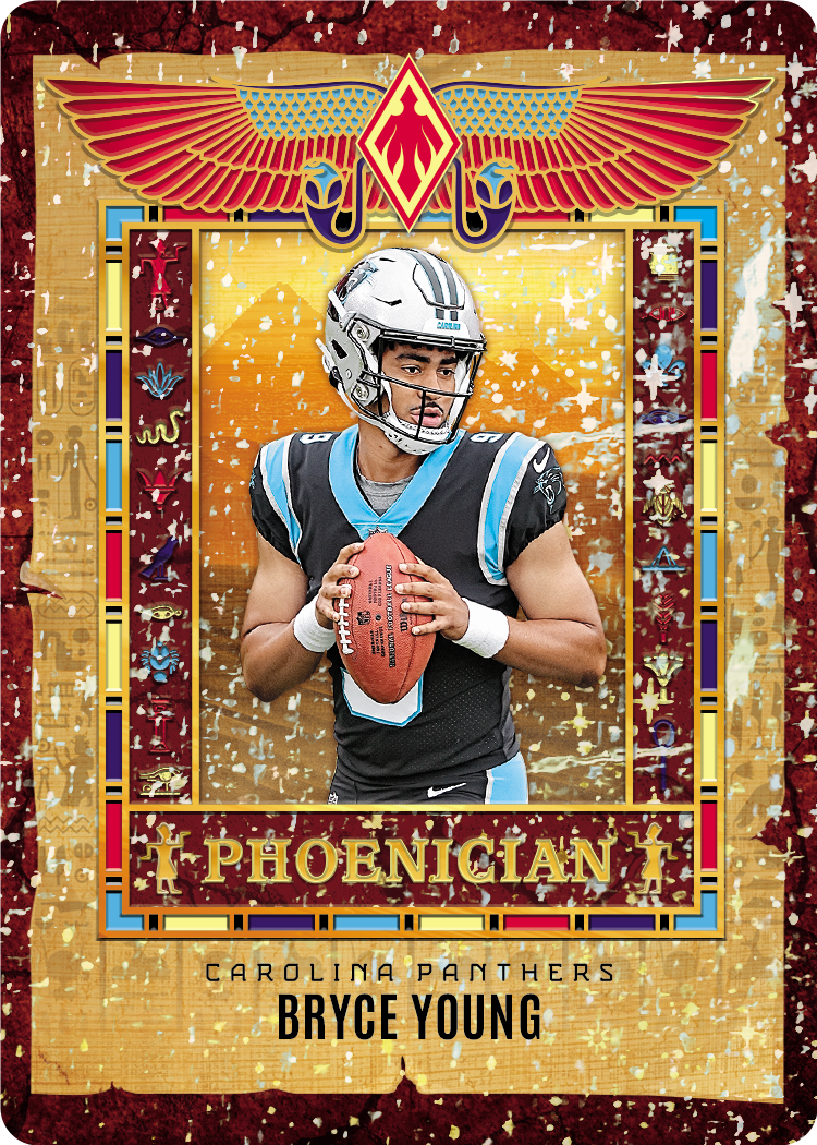2023 Panini Phoenix Football Cards-Bryce Young_Phoneician