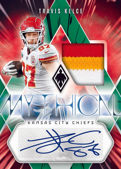 2023 Panini Phoenix Football Cards-Travis Kelce Auto_Mythical