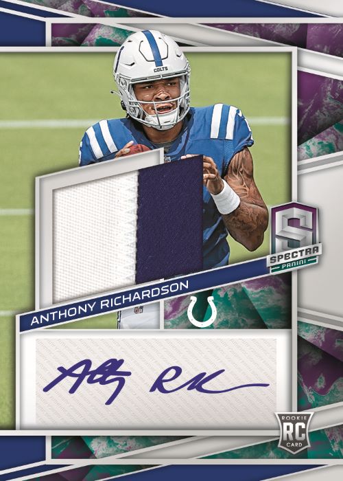 2023 Panini Spectra Football Card - Anthony Richardson Auto_Celestial