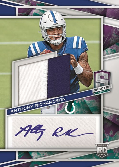 2023 Panini Spectra Football Card - Anthony Richardson Auto_Celestial